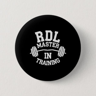 Romanian Deadlift Bodybuilding Fitness Workout Gym 6 Cm Round Badge