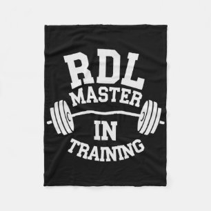 Romanian Deadlift Bodybuilding Fitness Workout Gym Fleece Blanket