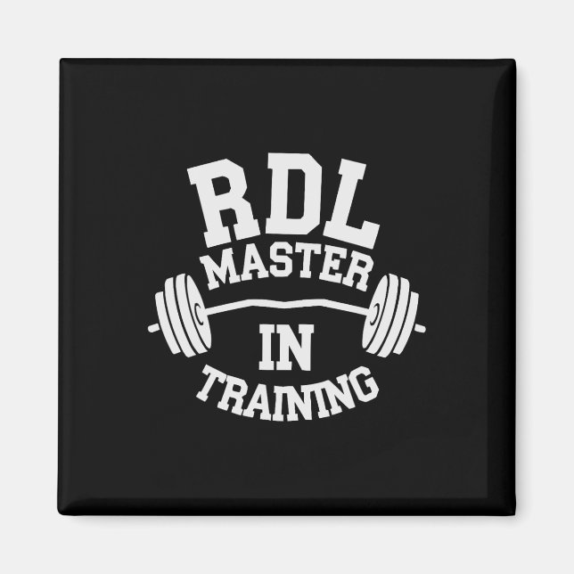 Romanian Deadlift Bodybuilding Fitness Workout Gym Magnet (Front)