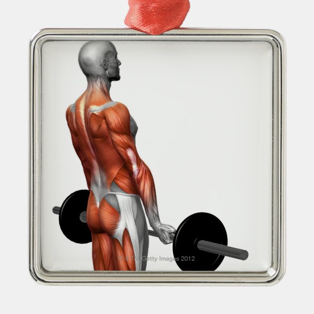 Romanian Deadlift Metal Tree Decoration (Front)