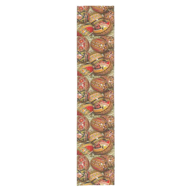 Romanian Easter Eggs Short Table Runner (Front)