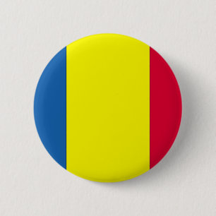 Romanian Flag 6 Cm Round Badge