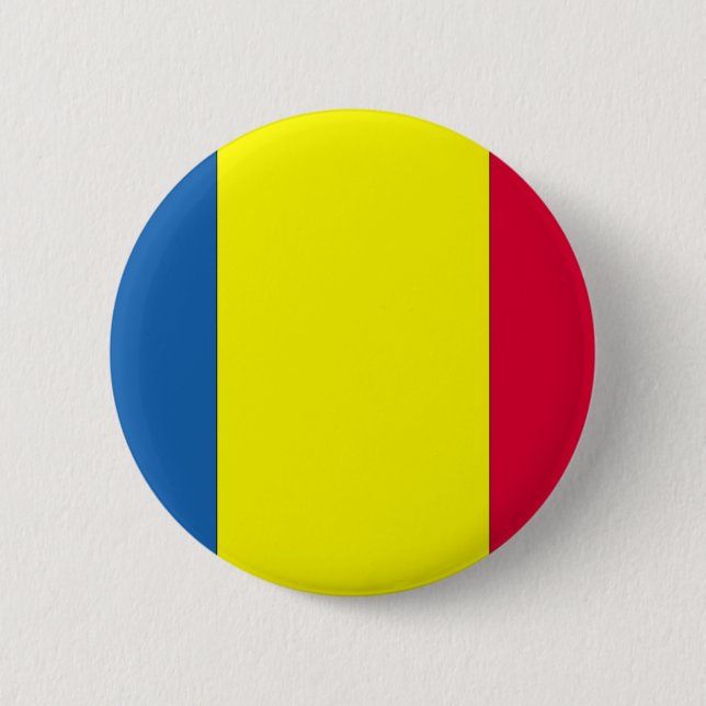 Romanian Flag 6 Cm Round Badge (Front)