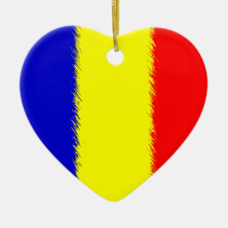 Romanian Flag Ceramic Ornament