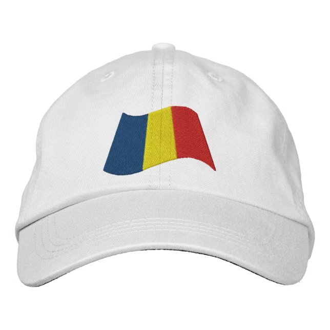 Romanian Flag Embroidered Hat (Front)