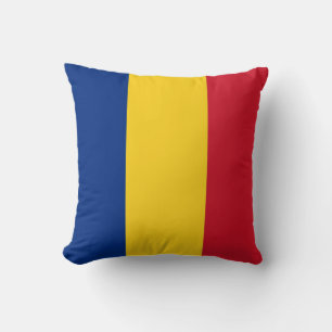 Romanian Flag on American MoJo Pillow
