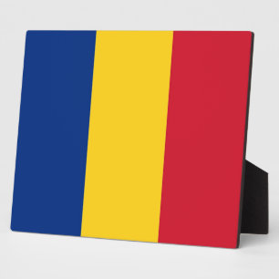 Romanian Flag Plaque