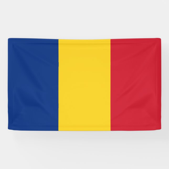 Romanian Flag (Romania) Banner (Horizontal)
