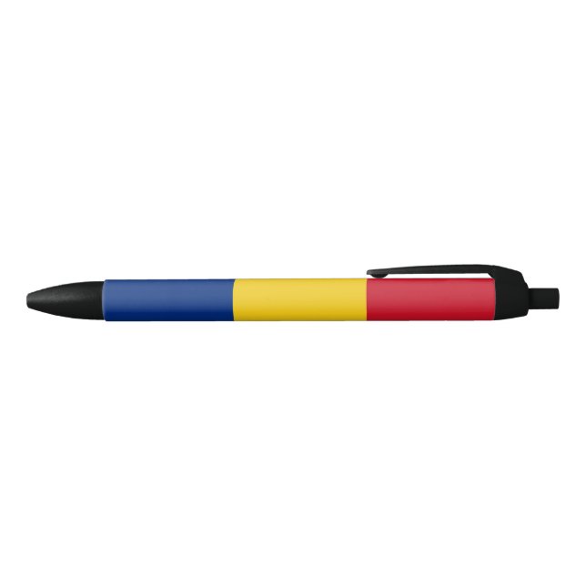 Romanian Flag (Romania) Black Ink Pen (Top)