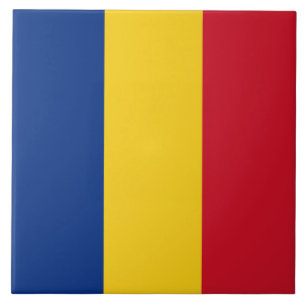 Romanian Flag (Romania) Ceramic Tile