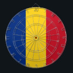 Romanian Flag (Romania) Dartboard<br><div class="desc">This design features the national flag of Romania, which is a country located at the crossroads of Central, Eastern and Southeastern Europe. It has land borders with Bulgaria to the south, Ukraine to the north, Hungary to the west, Serbia to the southwest and Moldova to the east, including has its...</div>