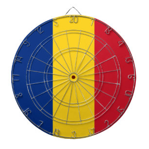 Romanian Flag (Romania) Dartboard
