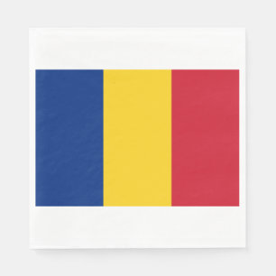 Romanian Flag (Romania) Napkin
