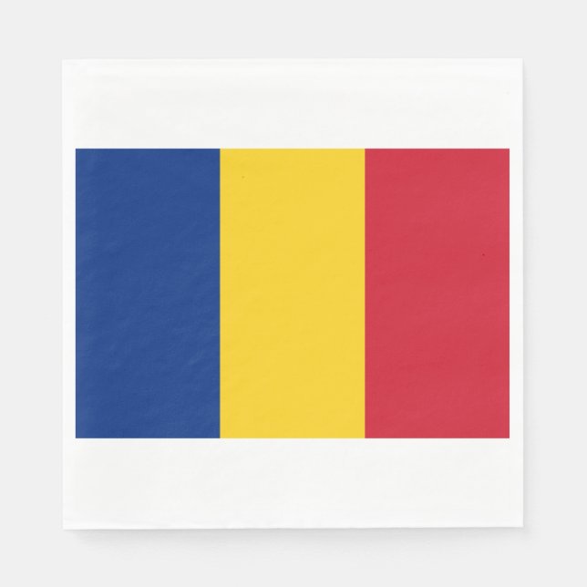 Romanian Flag (Romania) Napkin (Front)