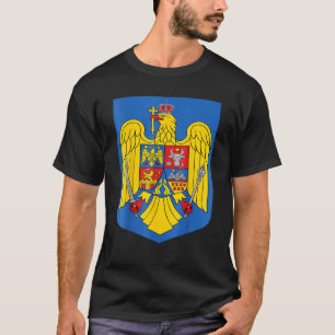 Romanian Flag Romanian Emblem & Romania Flag 1 T-Shirt