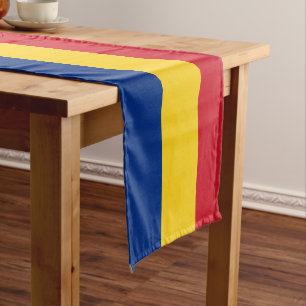 Romanian flag & Sport fan house decor /Romania tri Short Table Runner