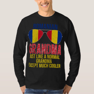 Romanian Grandma Romania Flag Sunglasses Mother's T-Shirt