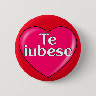 Romanian - I love you 6 Cm Round Badge