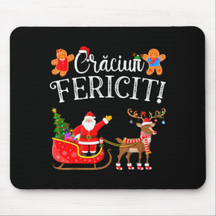 Romanian Merry Christmas Craciun Fericit Mouse Pad