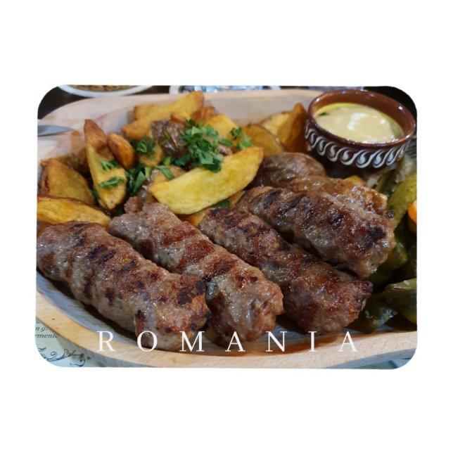 Romanian Mici view fridge magnet (Horizontal)