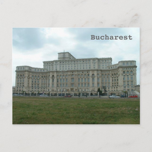 Romanian Parliament Postcard (Front)
