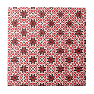 romanian traditional ethnic costume motif seamless tile