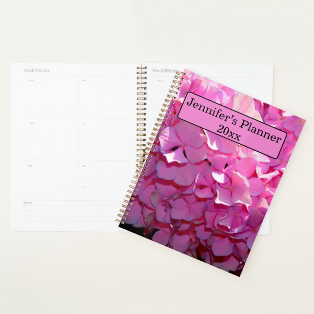 Romanic purple Hydrangeas pink purple flowers Planner (Display)
