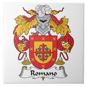 Romano Family Crest Tile