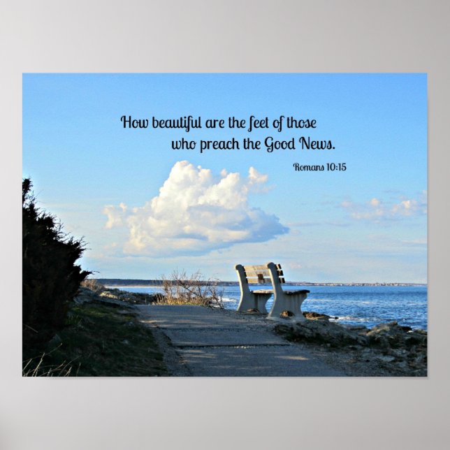 Romans 10:15 How beautiful are the feet... Poster (Front)