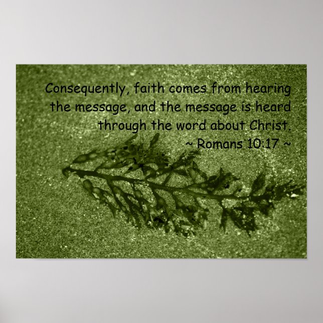 Romans 10:17 poster (Front)