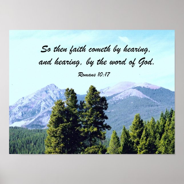 Romans 10:17 poster (Front)