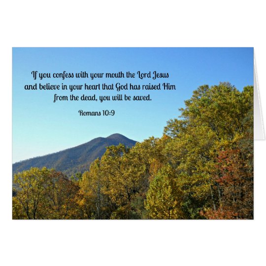 Romans 10:9 If you confess with your mouth... Card