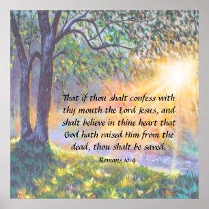 Romans 10:9  poster