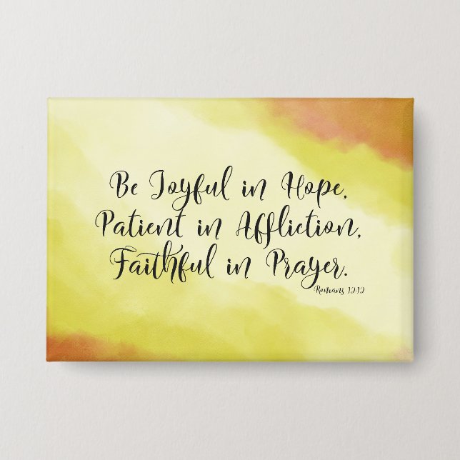 Romans 12:12 Be Joyful in Hope Christian Bible (Front)