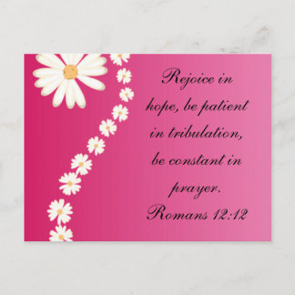 Romans 12:12 postcard
