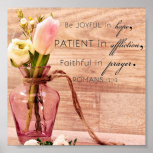 Romans 12:12 poster