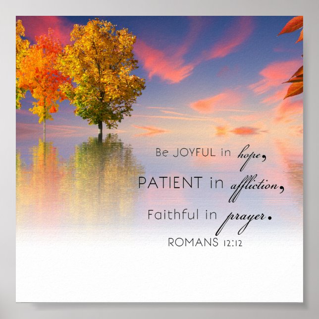 Romans 12:12 poster (Front)