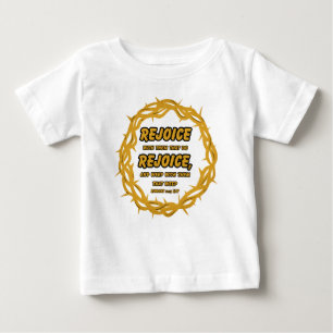Romans 12:15 KJV Bible Scripture Verse Baby T-Shirt