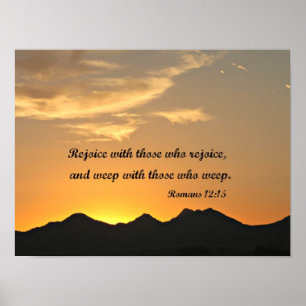 Romans 12:15 poster