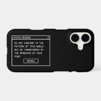 Romans 12:2 Black and White Computer Alert Window