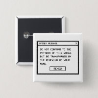 Romans 12:2 Black and White Computer Alert Window