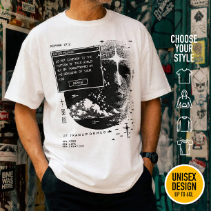Romans 12:2 Do not conform Christian Retrowave T-Shirt