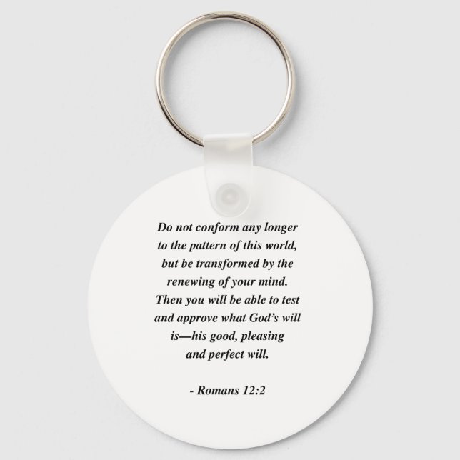 ROMANS 12:2 KEY RING (Front)