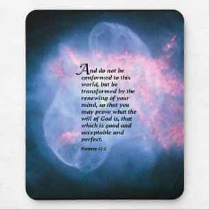 Romans 12:2 mouse pad