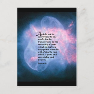 Romans 12:2 postcard