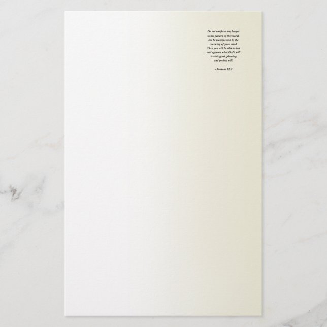 ROMANS 12:2 STATIONERY (Front)