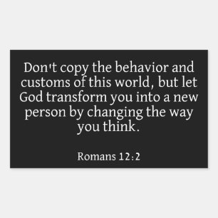 Romans 12:2 Sticker