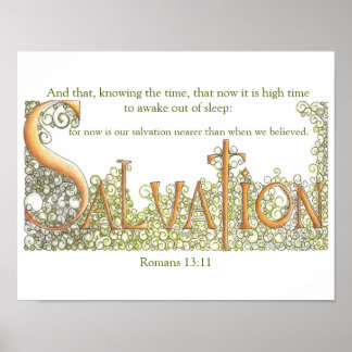 Romans 13:11 Salvation Poster