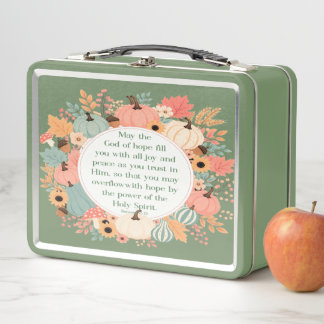 Romans 15:13 Fall  Metal Lunch Box