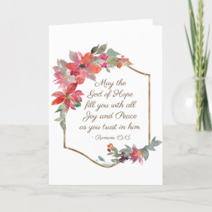 Romans 15:13 God of Hope, Christmas Holiday Card